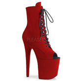 8" Heel FLAMINGO-1021FS Red Suede
